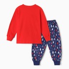 Пижама для мальчика, цвет красный/синий, рост 86 см - Фото 10