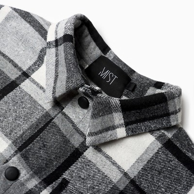 Рубашка мужская MIST oversize размер 56, светло-серый