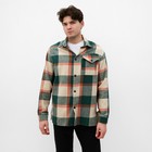 Рубашка мужская в клетку MIST, размер 54, зеленый - Фото 2