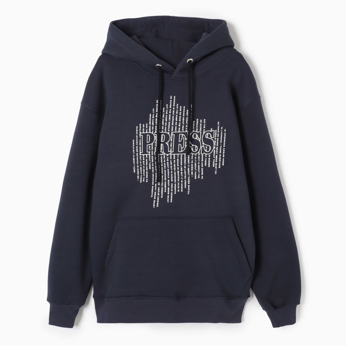 Толстовка мужская НАЧЁС, цвет тёмно-синий, размер 46 (M) - Фото 1