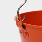 Ведро оцинкованное, 3 л, цвет оранжевый - фото 24714110