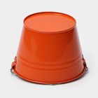 Ведро оцинкованное, 3 л, цвет оранжевый - фото 24714111