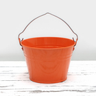 Ведро оцинкованное, 3 л, цвет оранжевый - фото 24714113