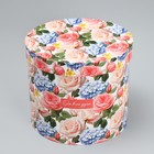 Набор шляпных коробок 5 в 1, упаковка подарочная, «Цветы», 13 х 14 ‒ 19.5 х 22 см - Фото 4