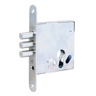 Корпус врезного замка Д-град Зенит ЗВ 1.009-01, 3 ригеля, без ручек, без ц/м, цинк - Фото 1