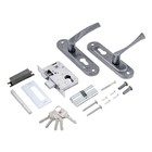 Замок врезной Д-град Зенит ЗВ4-50.01, с ручками, цвет серебро - Фото 2