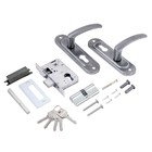 Замок врезной Д-град Зенит ЗВ4-50.02, с ручками, цвет серебро - Фото 2