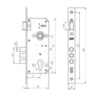 Замок врезной Д-град Зенит ЗВ4-85.3-02, с ручками, цвет серебро  (артикул 10239335)  большой выбор товаров оптом и в розницу по низким ценам с доставкой