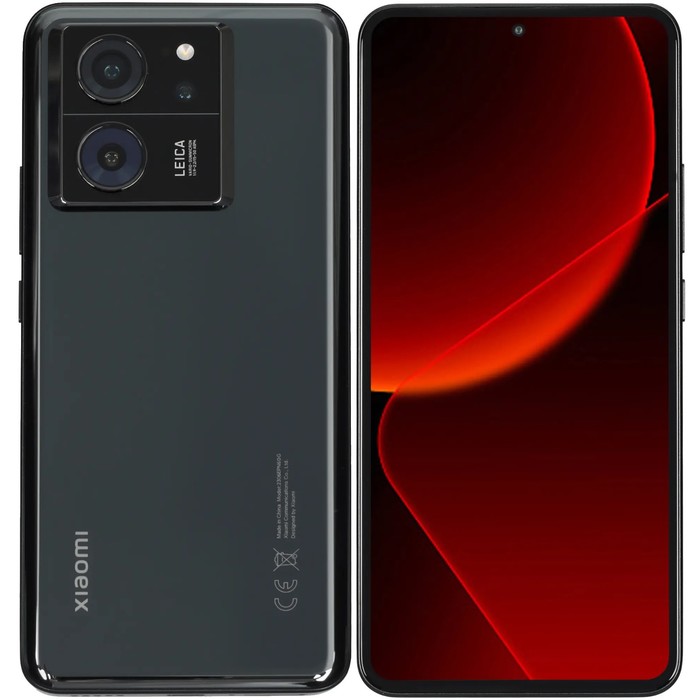 Смартфон Xiaomi 13T, 6.67", 12 Гб, 256 Гб, 50 Мп, 20 Мп, 2 Sim, NFC, 5000 мАч, черный - Фото 1
