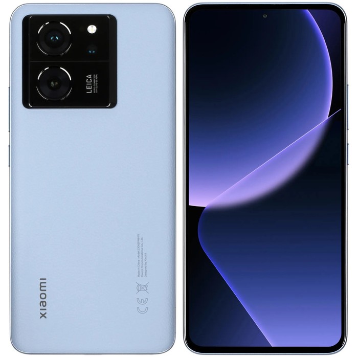 Смартфон Xiaomi 13T, 6.67", 8 Гб, 256 Гб, 50 Мп, 20 Мп, 2 Sim, NFC, 5000 мАч, голубой - Фото 1
