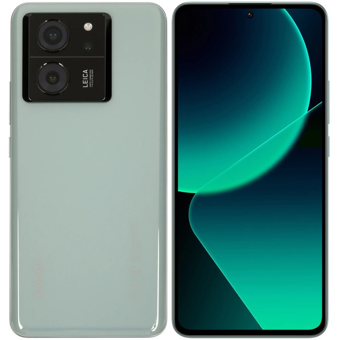 Смартфон Xiaomi 13T, 6.67", 8 Гб, 256 Гб, 50 Мп, 20 Мп, 2 Sim, NFC, 5000 мАч, зеленый - Фото 1