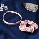 Набор для волос «Эмилия»: резинка, ободок 1.5 см, классика, нежно-розовый - Фото 1