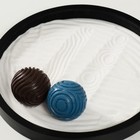 Японский сад камней настольный «Дзен. Два шара с рисунками», с набором аксессуаров, 23×23×5.5 см - Фото 4