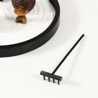 Японский сад камней настольный «Дзен. Два шара с рисунками», с набором аксессуаров, 23×23×5.5 см - Фото 5