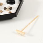 Японский сад камней настольный «Дзен. Будда и лотос», , с набором аксессуаров и свечой, 22×19×10 см - Фото 5