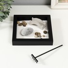 Японский сад камней настольный «Дзен. Каменный мост», с набором аксессуаров, 16.5×16.5×4 см - Фото 1