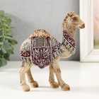 Сувенир полистоун "Пустынный верблюд с попоной" 11,7х4,7х13,5 см - фото 5317223