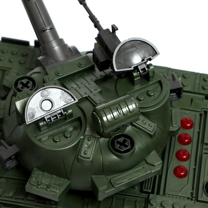 Конструктор винтовой "Боевой танк", свет и звук, инерция, 57 деталей