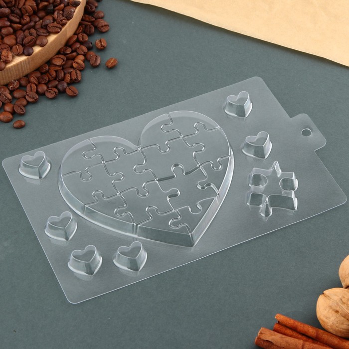 Форма для шоколада «Сердце», 21 х 14 см