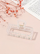 Крабик для волос «Хелен», прямой, 9.5 см, прозрачный - Фото 2