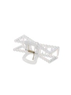 Крабик для волос «Хелен», бантик, 9 см, прозрачный - Фото 3