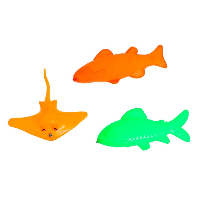 Рыбалка магнитная «Милые рыбки», 1 удочка, 6 рыбок - фото 1899169264