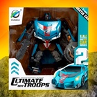 Робот - машинка «Спорткар», трансформируется, цвет синий - Фото 11