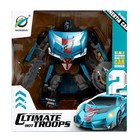 Робот - машинка «Спорткар», трансформируется, цвет синий - Фото 12