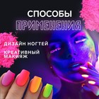 Пигмент для ногтей, светящийся в темноте, набор 12 баночек, 3 гр, разноцветный 9703283 - фото 13804098