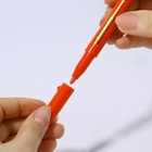 Маркер для дизайна ногтей, акриловый, 13,5 см, цвет красный - фото 8102525