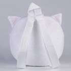 Рюкзак детский "Кошечка", плюшевый, цвет белый - Фото 4
