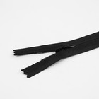 Молния потайная, №3, неразъёмная, замок автомат, хлопок, 40 см, цвет чёрный, цена за 1 штуку (комплект 10 шт) - фото 23325008