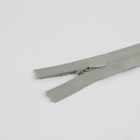 Молния потайная, №3, неразъёмная, замок автомат, хлопок, 40 см, цвет светло-серый, цена за 1 штуку (комплект 10 шт) - фото 23325048