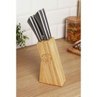 Подставка для ножей "Cooking time", 11х6х20 см 9933657 - фото 14686221