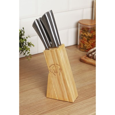 Подставка для ножей Cooking time, 11×6×20 см