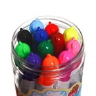 Фломастеры 12 цветов в пластиковом тубусе с ручкой "Мишка" - фото 7905536