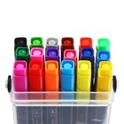 Набор маркеров профессиональных двусторонних 18 цветов, в пенале, c ручкой , микс - фото 11067766