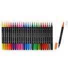 Набор маркеров профессиональных двусторонних 24 цветов, в пенале, c ручкой , микс - фото 320762885