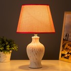 Настольная лампа "Власта" E14 40Вт белый-розовый 23х23х36 см RISALUX - Фото 2