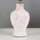 Настольная лампа «Власта» E14 40 Вт белый-розовый 23×23×36 см RISALUX - Фото 4