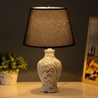 Настольная лампа «Власта» E14 40 Вт белый-черный 23×23×36 см RISALUX - Фото 2