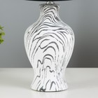 Настольная лампа «Власта» E14 40 Вт белый-черный 23×23×36 см RISALUX - Фото 4