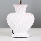Настольная лампа «Хертц» E14 40 Вт белый-розовый 23×15×34 см RISALUX - Фото 4