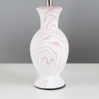 Настольная лампа "Хертц" E14 40Вт белый-розовый 23х15х34 см RISALUX - Фото 5