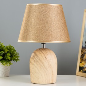 Настольная лампа "Вудланд" E14 40Вт коричневый 23х23х35 см RISALUX