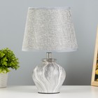 Настольная лампа "Кумп" E14 40Вт серый 20х20х30 см RISALUX - фото 3434139