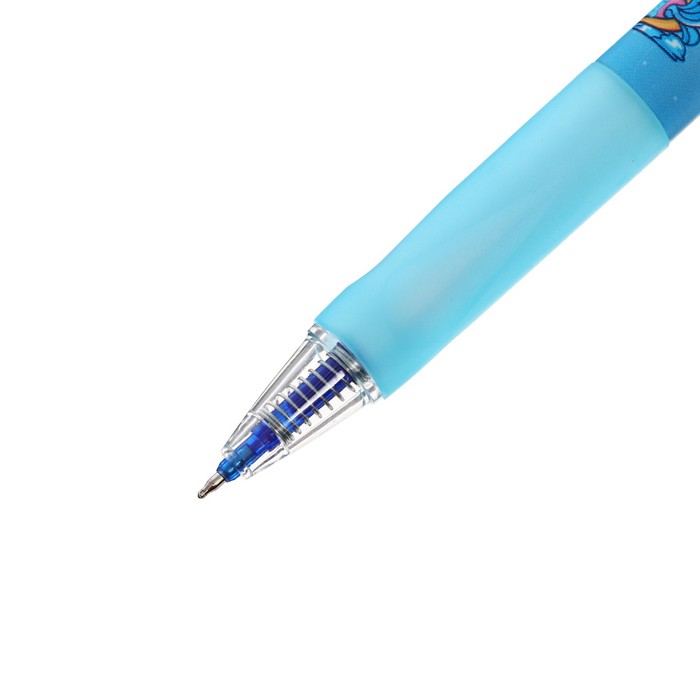 Ручка гелевая СТРАЕМЫЕ ЧЕРНИЛА, стержень синий 0,5мм, корпус с рисунком МИКС
