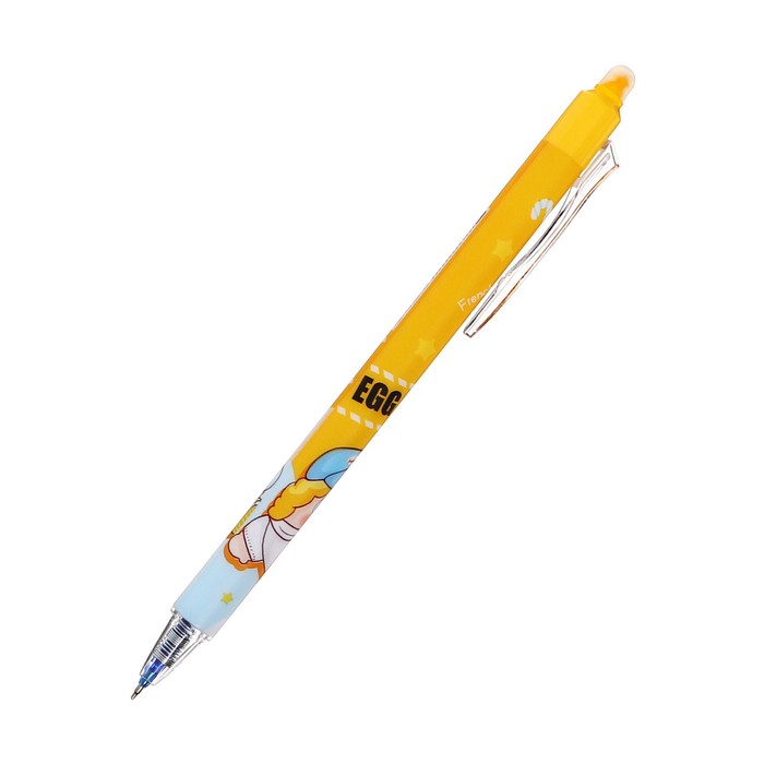 Ручка гелевая СТРАЕМЫЕ ЧЕРНИЛА, стержень синий 0,5мм, корпус с рисунком МИКС