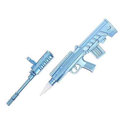 Ручка-прикол Calligrata «Автомат», синий стержень, гелевая, МИКС