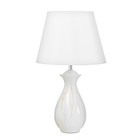 Настольная лампа "Лилиан" Е27 40Вт белый 25х25х42см RISALUX - фото 23352370